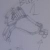 Traditional drawing of simplified hands